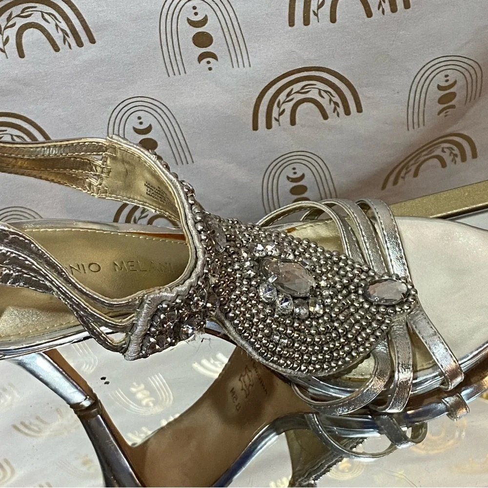 ANTONIO MELANI Silver Heels Elegant Design
